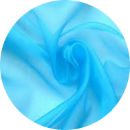 Organza plain türkis